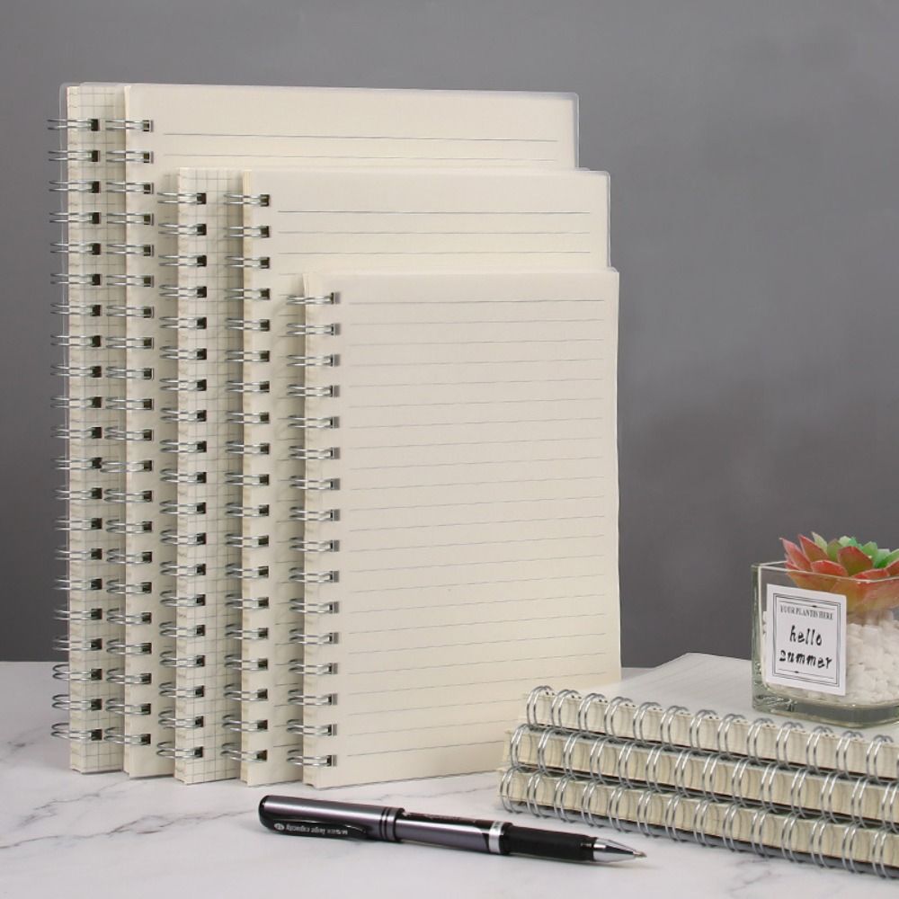 Graph Paper Pad - A4/A5/A6/B5 Coil Notebook Grids/Blank/Horizontal Line Flip