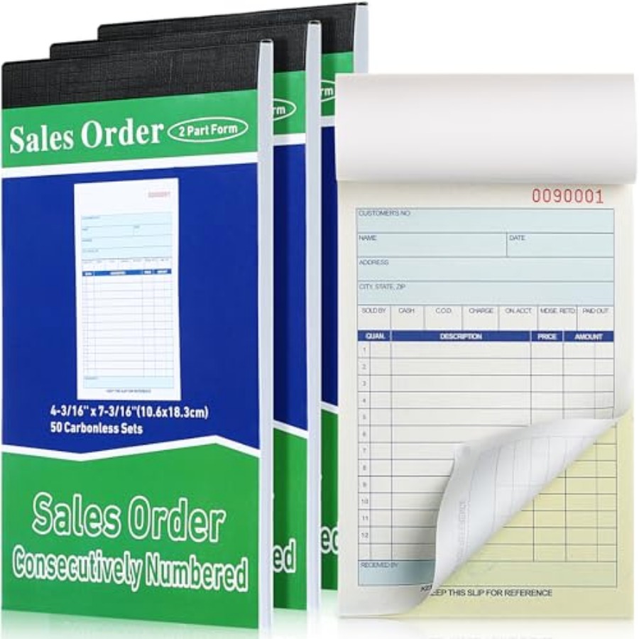 3 Pads Sales Order Books 2 Par - đánh giá và giá Carbon Copy Book