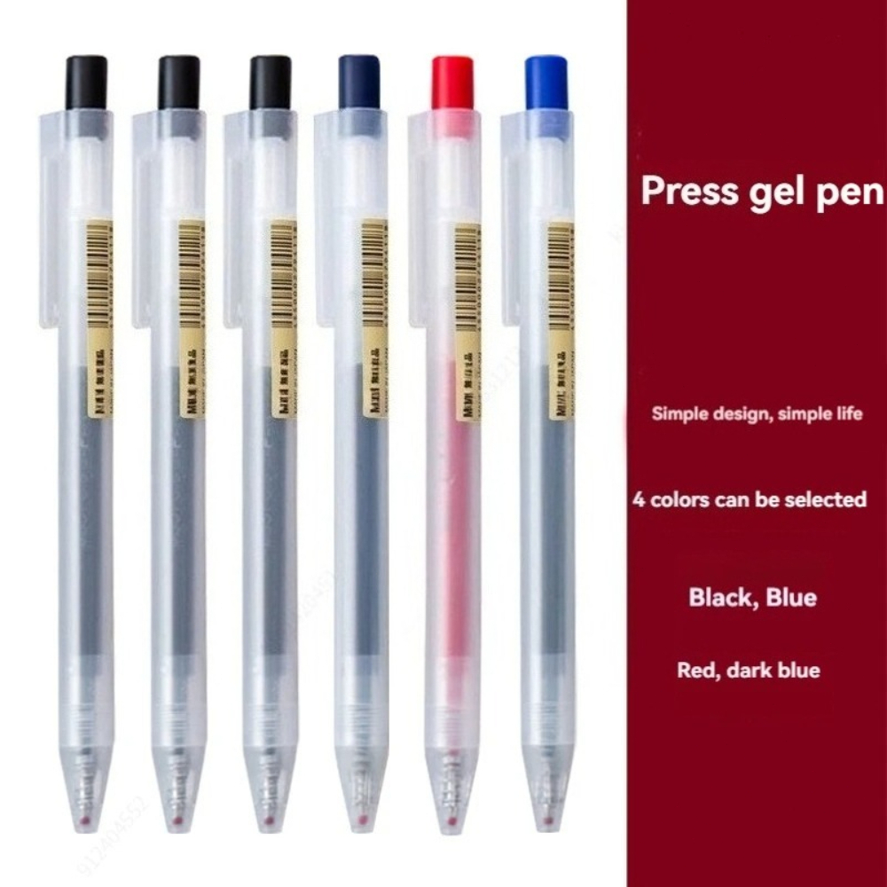 0.5mm Press Gel Pen Ink MUJIs  - đánh giá và giá Muji Stationery Gel Pen
