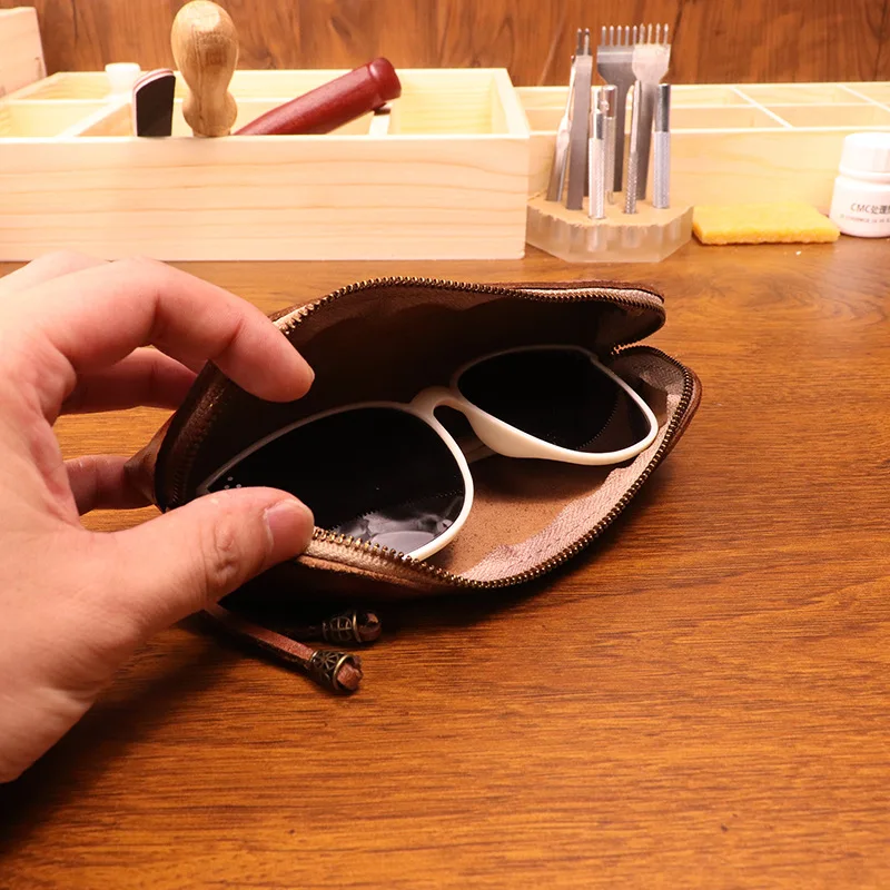 Cowhide pen bag for men vintag - đánh giá và giá Tan Stationery & Office Supply