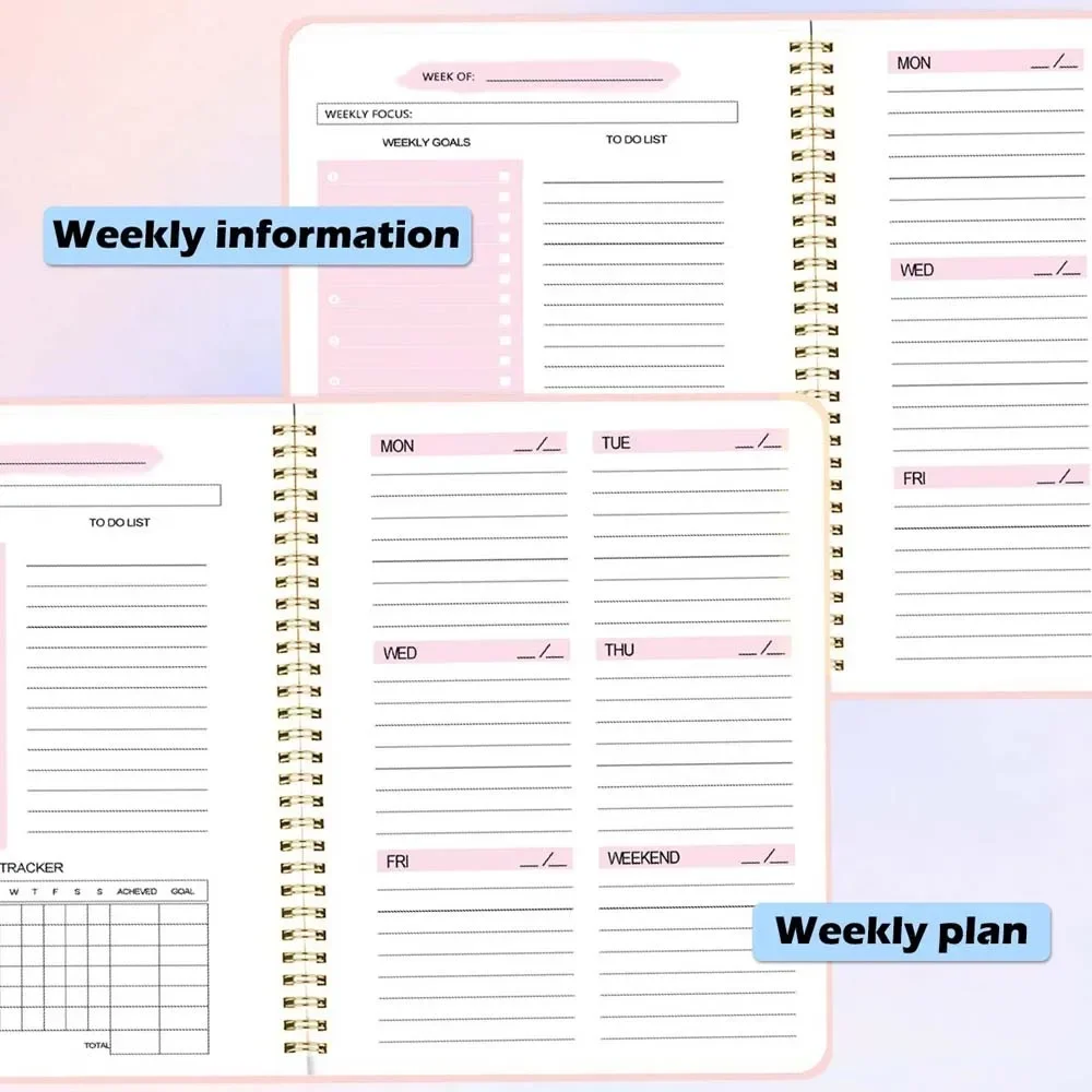 A5 Weekly Planner Coil Daily P - đánh giá và giá Planner Weekly Budget