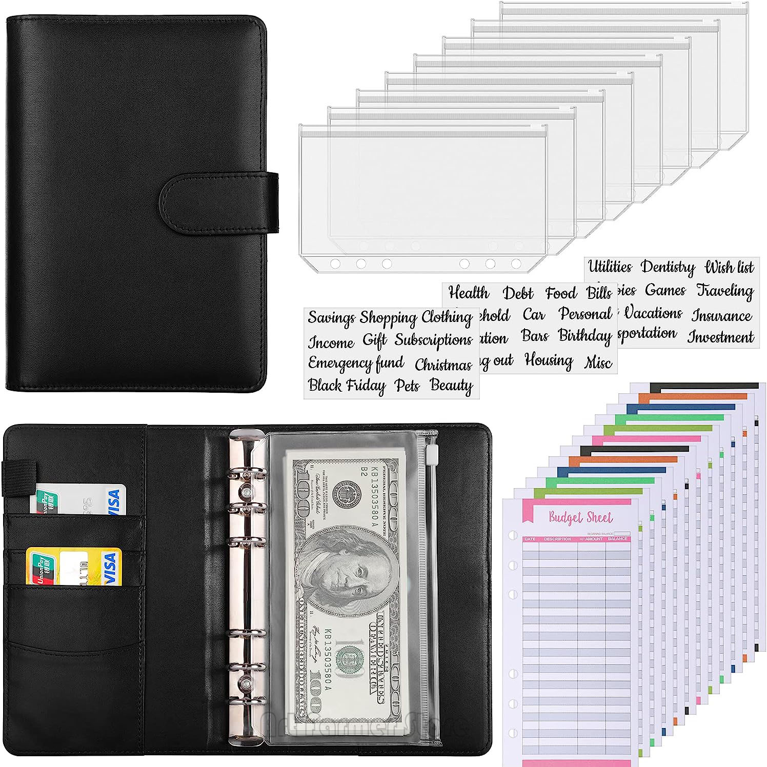 A6 Budget Binder with Cash Env - đánh giá và giá Planner Weekly Budget