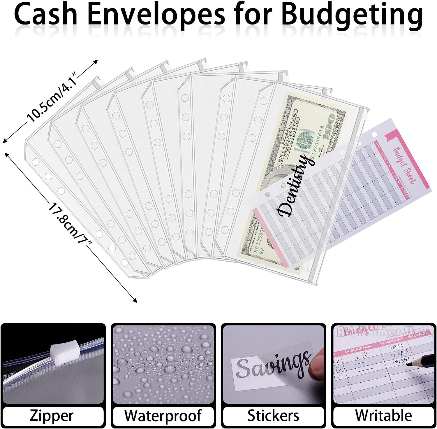 A6 Budget Binder with Cash Env - đánh giá và giá Planner Weekly Budget