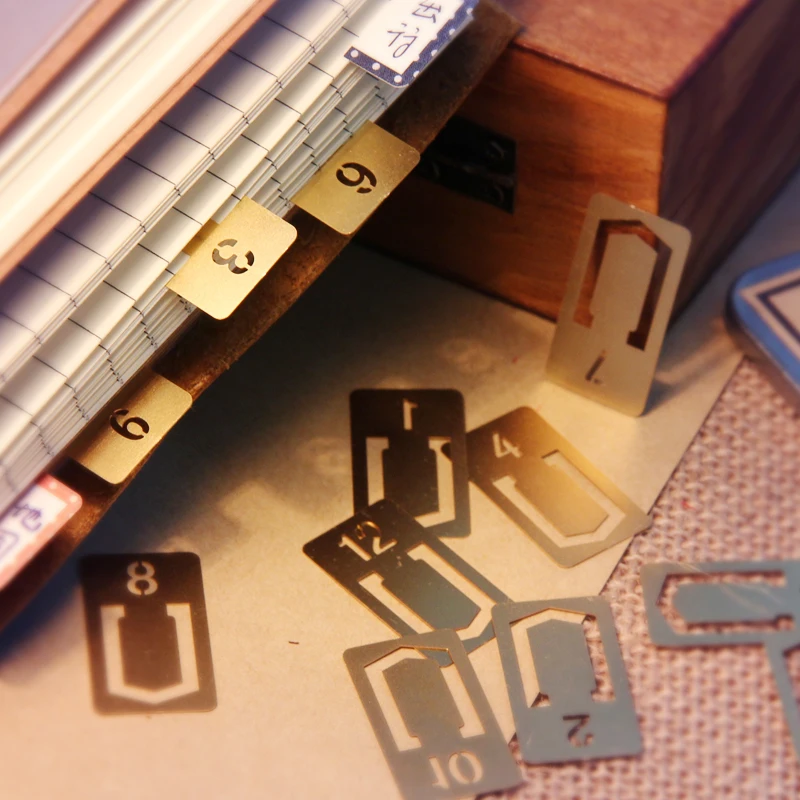 12 Cái/lốc Vintage Đồng Đánh D - đánh giá và giá Stationery And Office Supply Stores