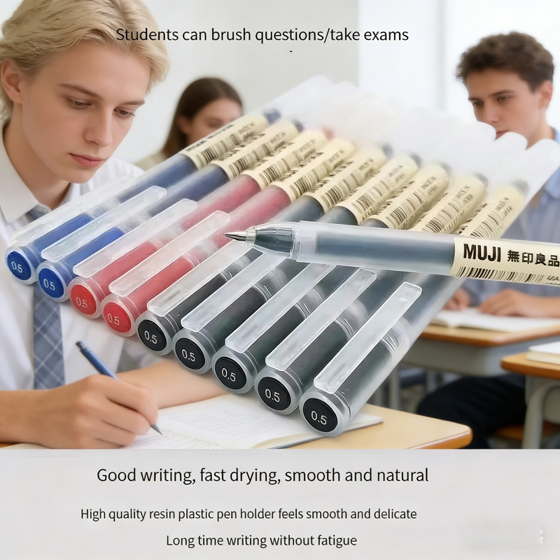 6/8Pcs MUJIs Ballpoint Pen Set - đánh giá và giá Muji Stationery Gel Pen