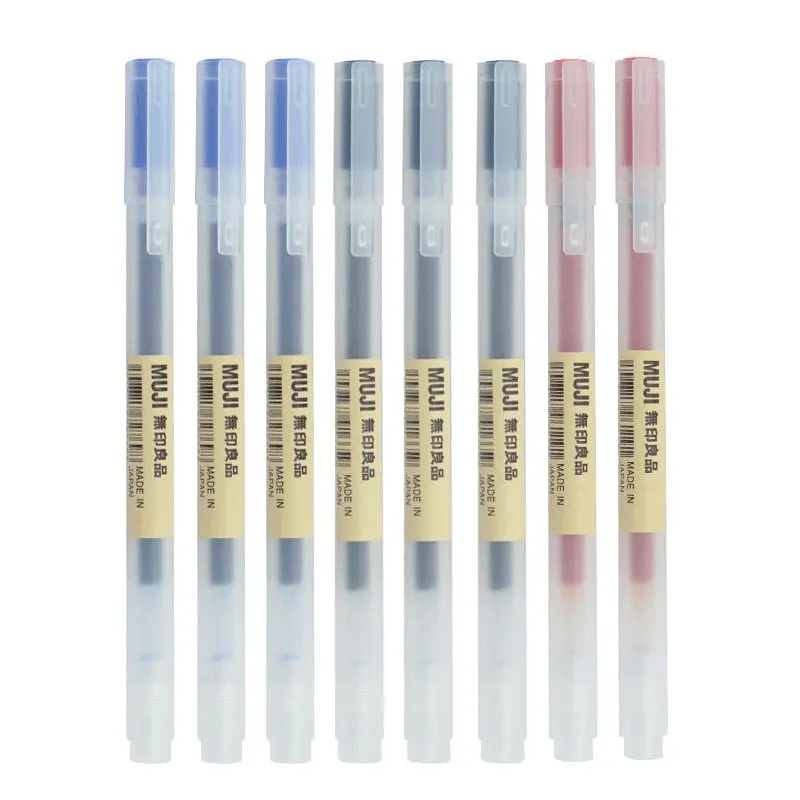 3-6Pcs Kawaii Gel Pen Black/Re - đánh giá và giá Muji Stationery Gel Pen