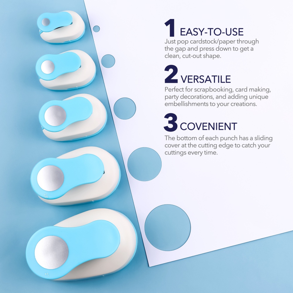 Circle Paper Cutter for Crafts - đánh giá và giá Paper Punch 3 Hole