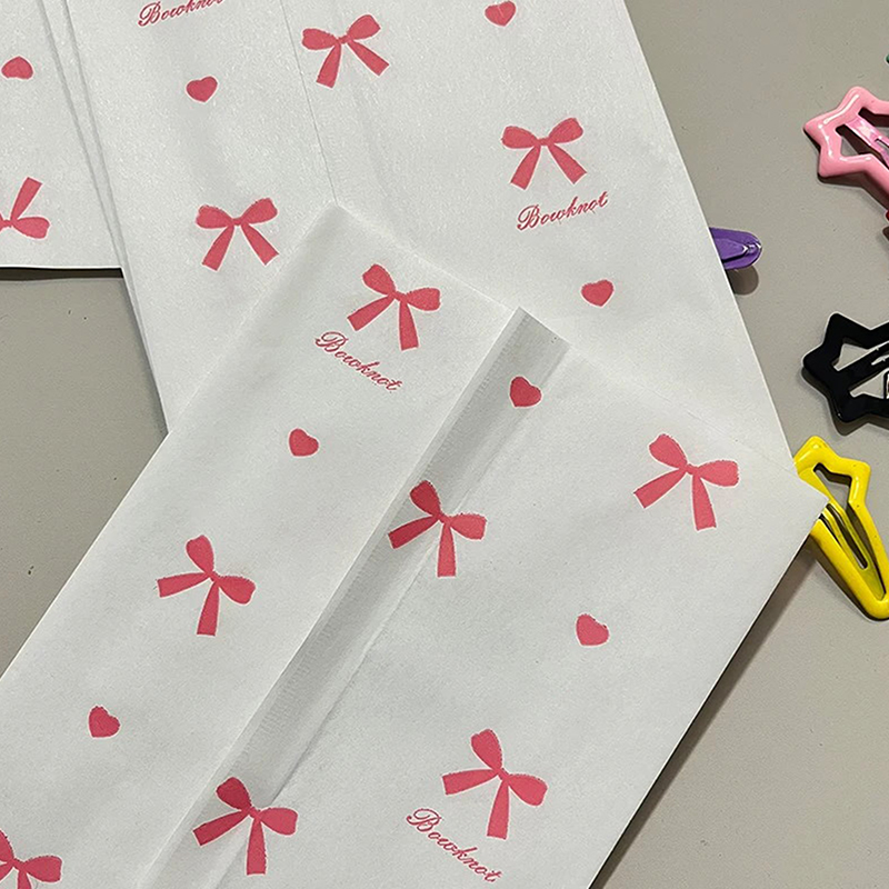 50pcs 12×17cm Pink Bowknot Hea - đánh giá và giá Cardstock Paper Pack