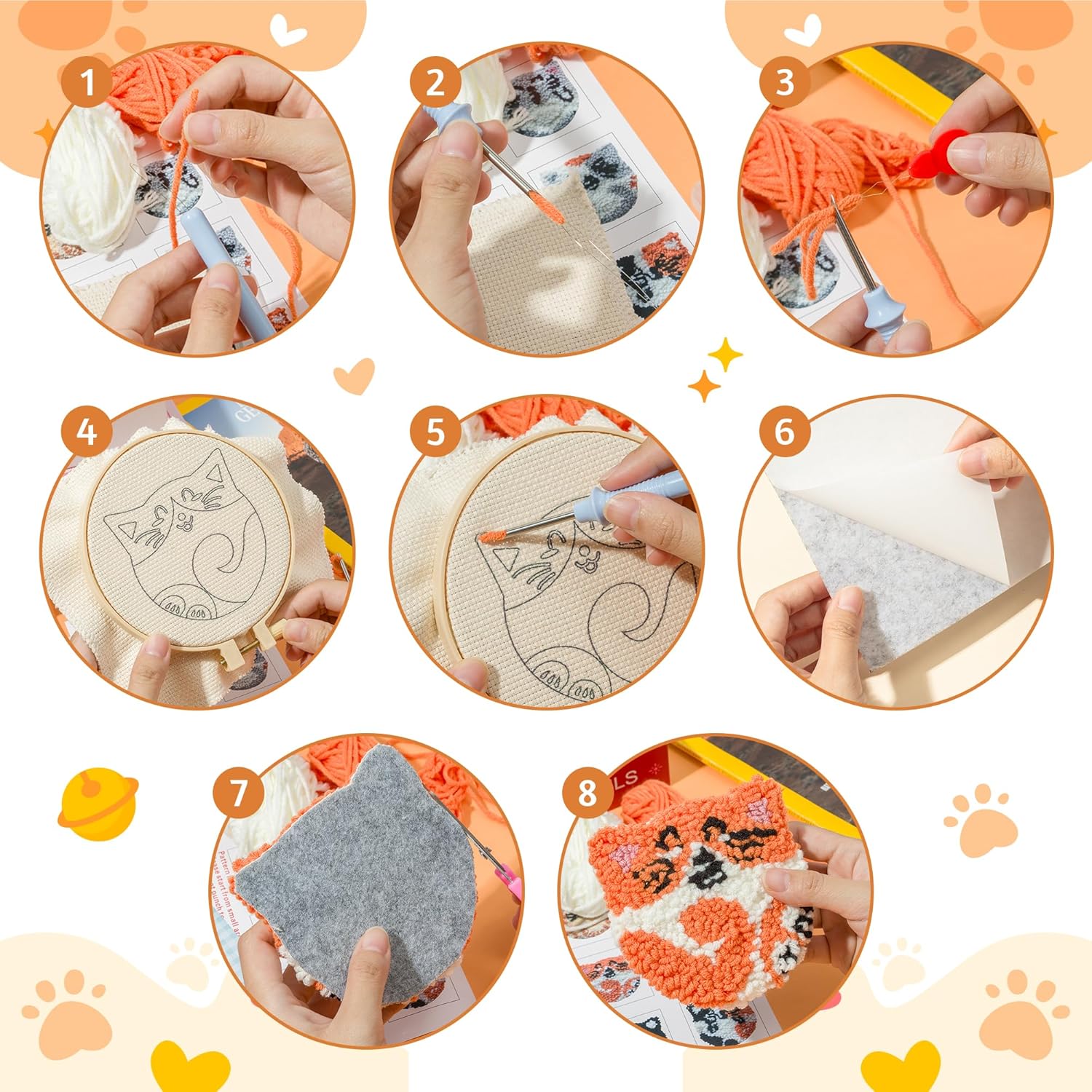 6pcs Punch Needle Embroidery K - đánh giá và giá Graph Paper Pad