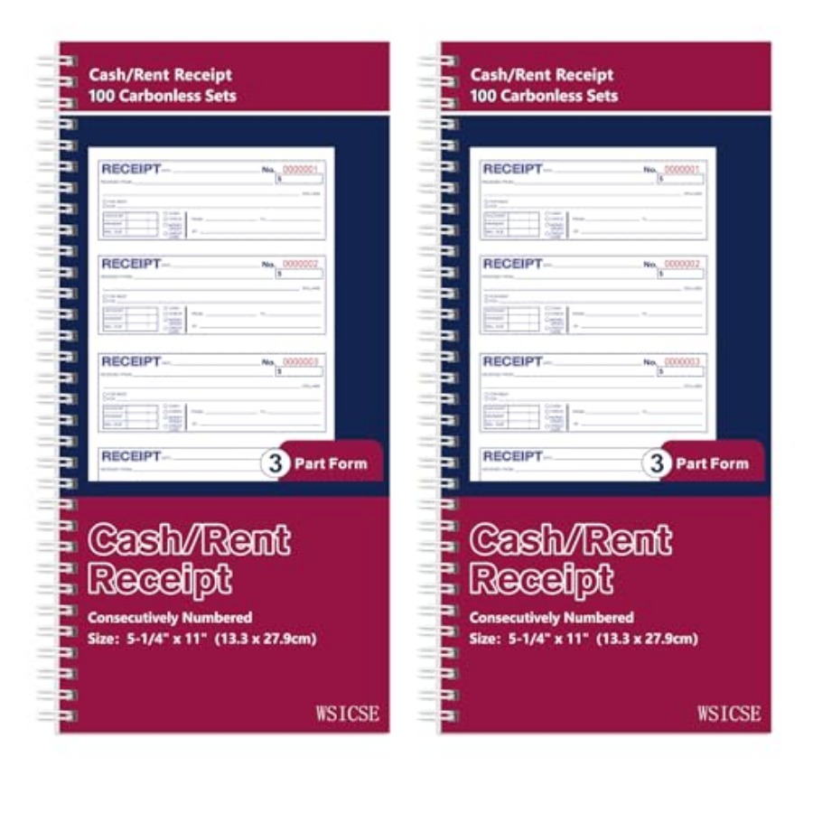 2 Pack Receipt Books with Carb - đánh giá và giá Carbon Copy Book