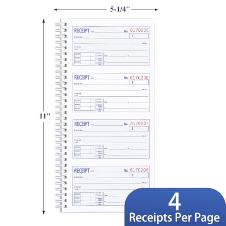 2 Pack Receipt Books with Carb - đánh giá và giá Carbon Copy Book