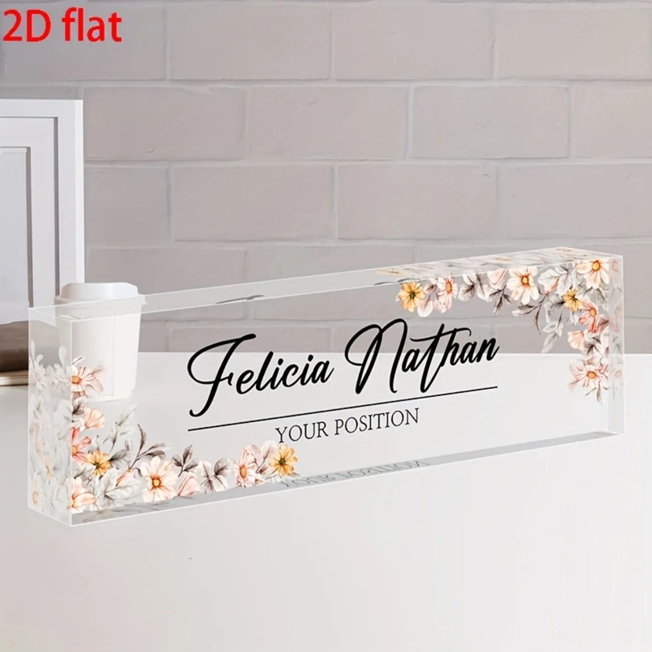 [2D Flat] Custom Acrylic Desk  - đánh giá và giá Desk Name Plate