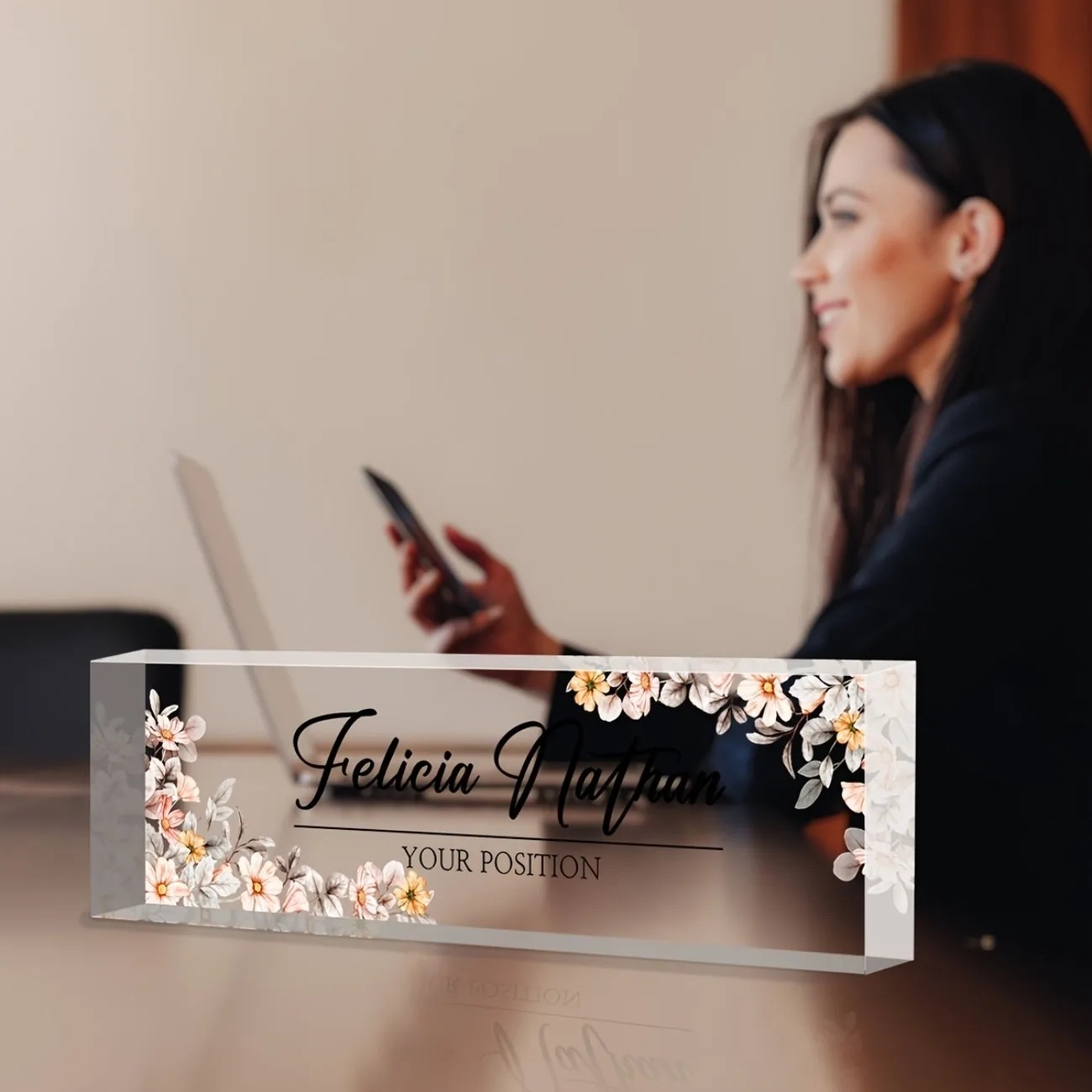 [2D Flat] Custom Acrylic Desk  - đánh giá và giá Desk Name Plate