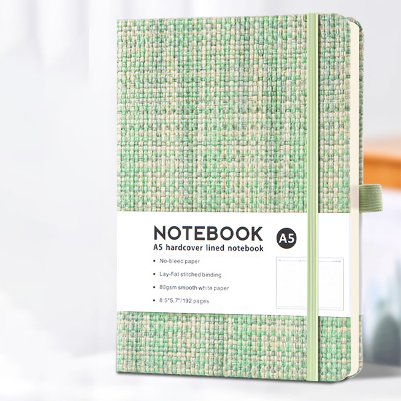 A5 Notebook Imitation Linen Ha - đánh giá và giá Notebook Dotted A5