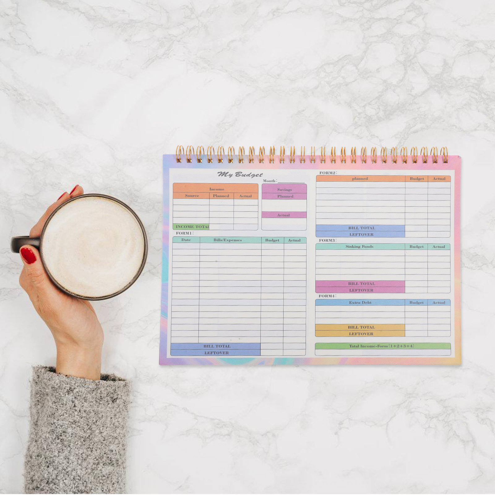 B5 Daily Weekly Financial Ledg - đánh giá và giá Planner Weekly Budget