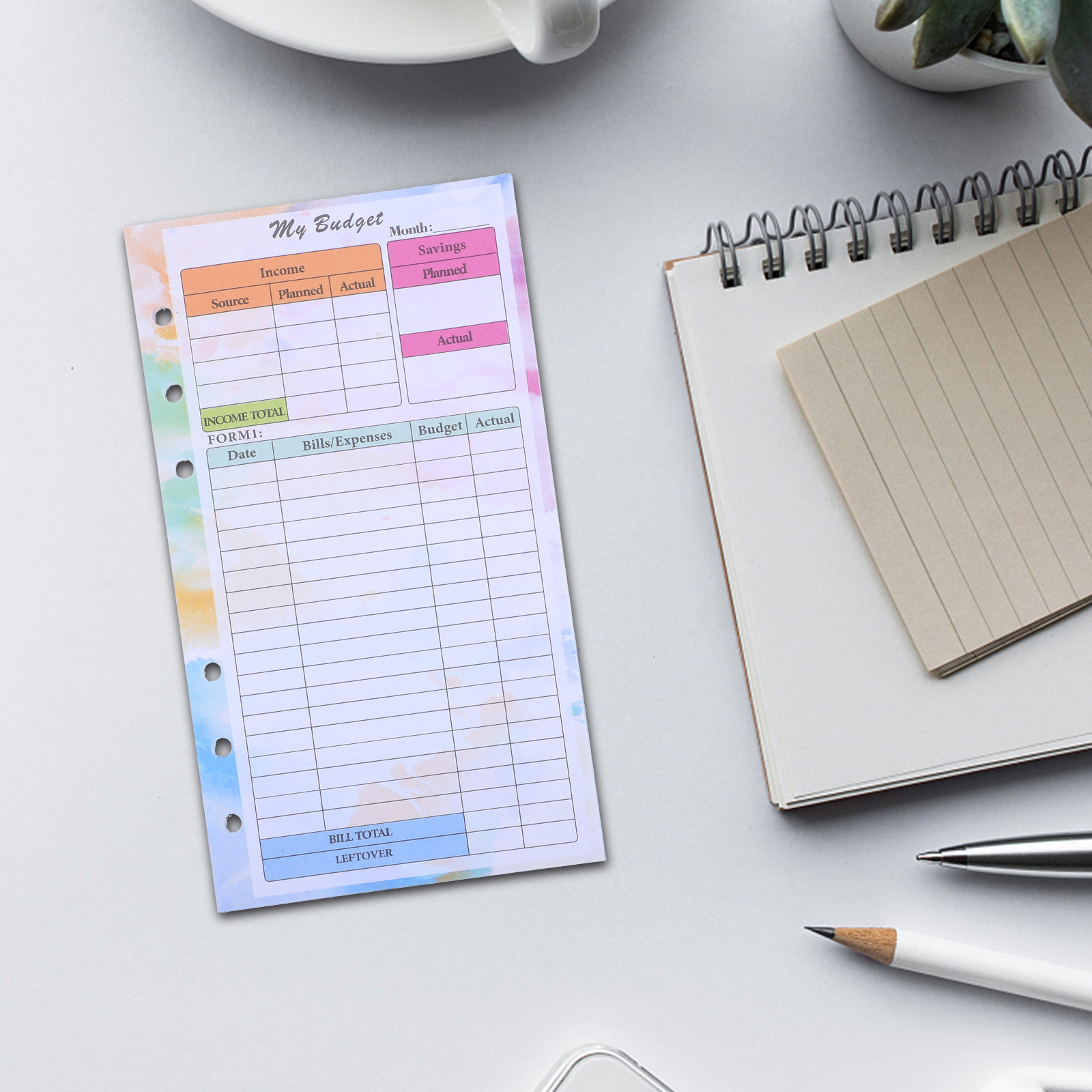 14 Sheets A6 Budget Planner Re - đánh giá và giá Planner Weekly Budget