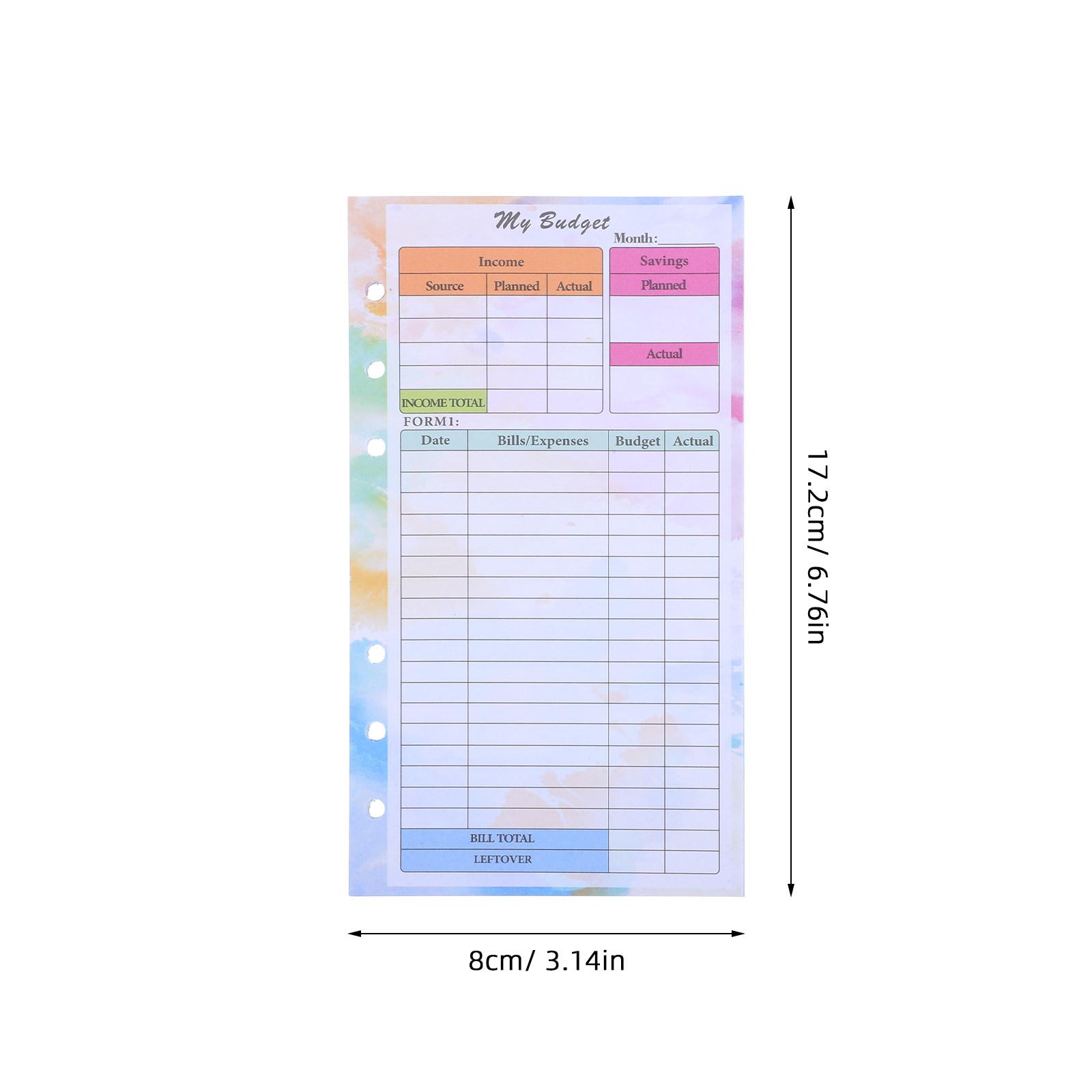 14 Sheets A6 Budget Planner Re - đánh giá và giá Planner Weekly Budget