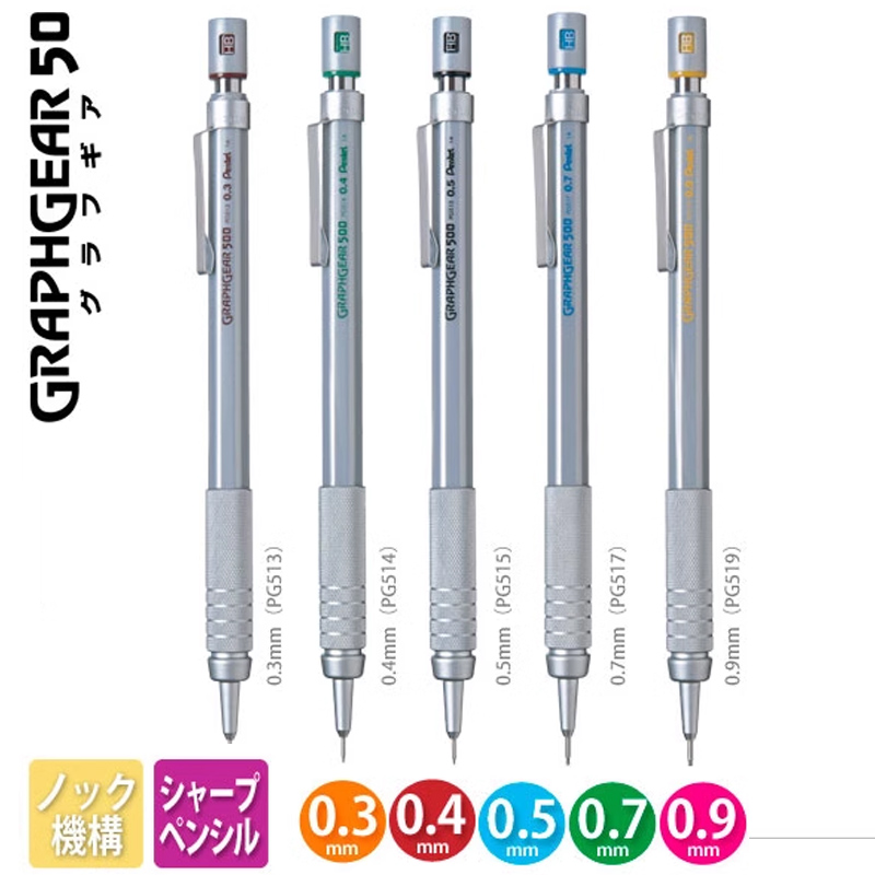 Pentel GraphGear 500 Mechanica - đánh giá và giá Pentel Pen Graphgear