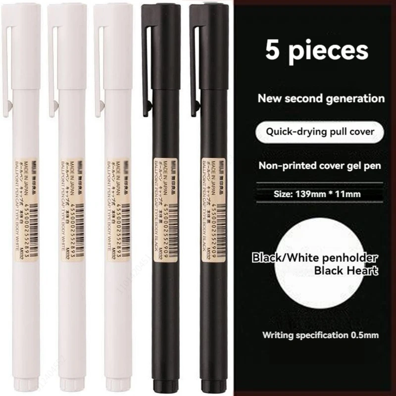 0.5mm Black Bullet Tip Gel Pen - đánh giá và giá Muji Stationery Gel Pen