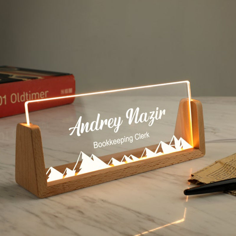 Customizable Personalized Ligh - đánh giá và giá Desk Name Plate