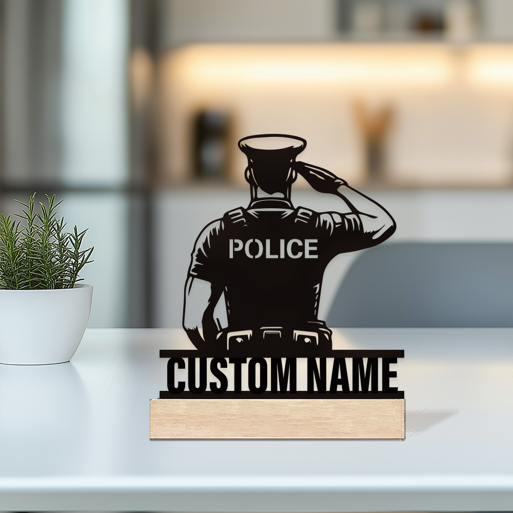 Personalized Metal Police Badg - đánh giá và giá Desk Name Plate