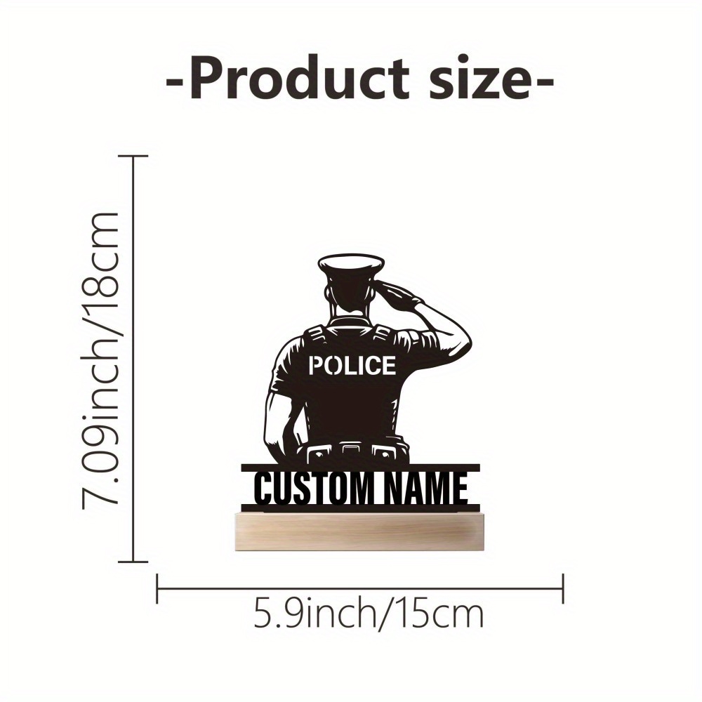 Personalized Metal Police Badg - đánh giá và giá Desk Name Plate