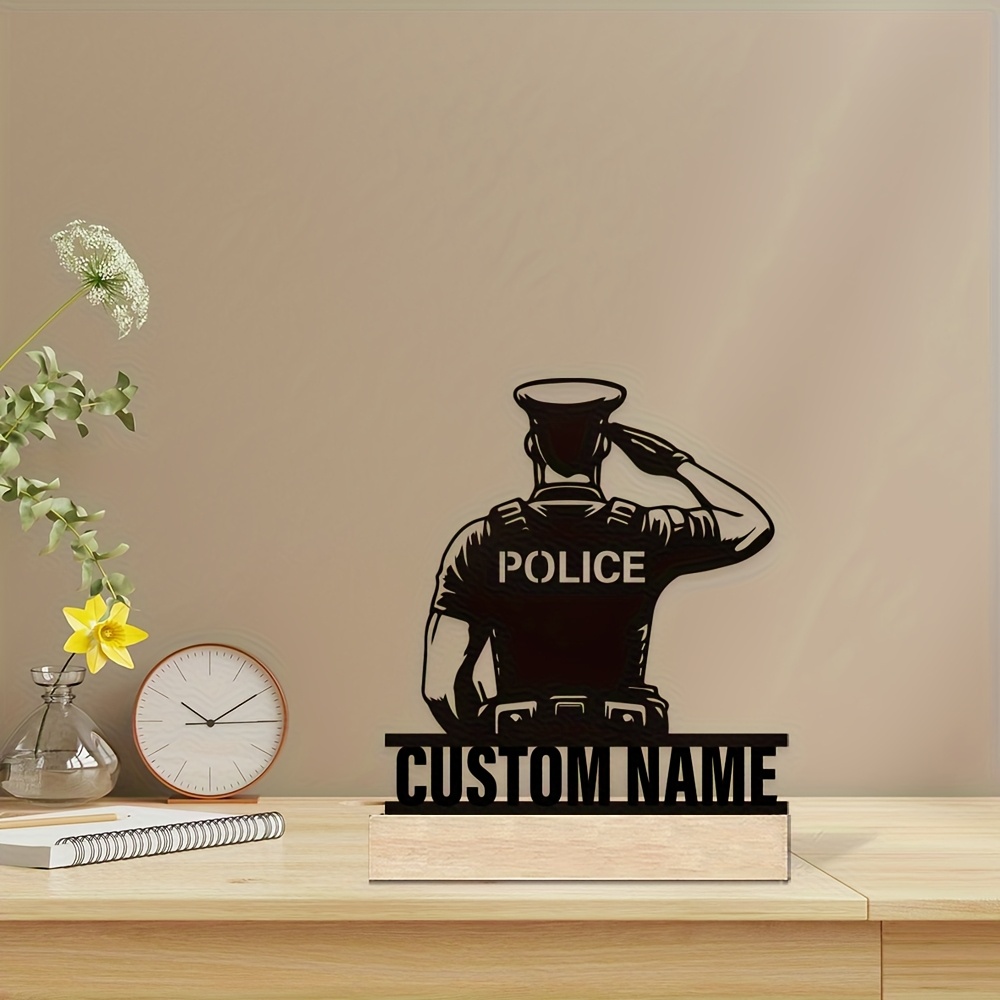 Personalized Metal Police Badg - đánh giá và giá Desk Name Plate