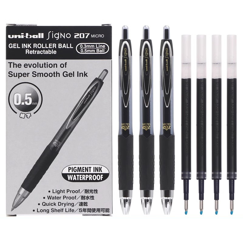 uni-ball 61256 Signo Gel 207 R - đánh giá và giá Pentel Pen Energel