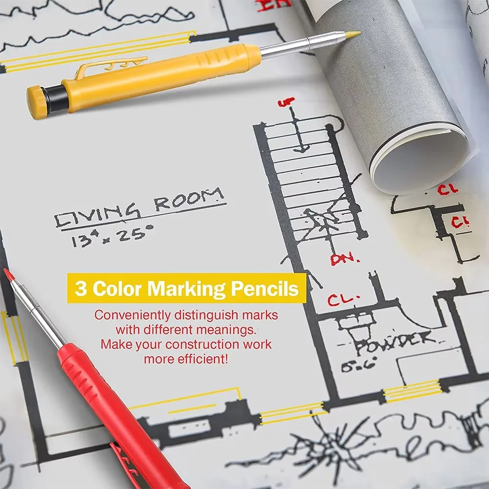 Solid Carpenter Pencil Set Woo - đánh giá và giá Mechanical Pencil Lead