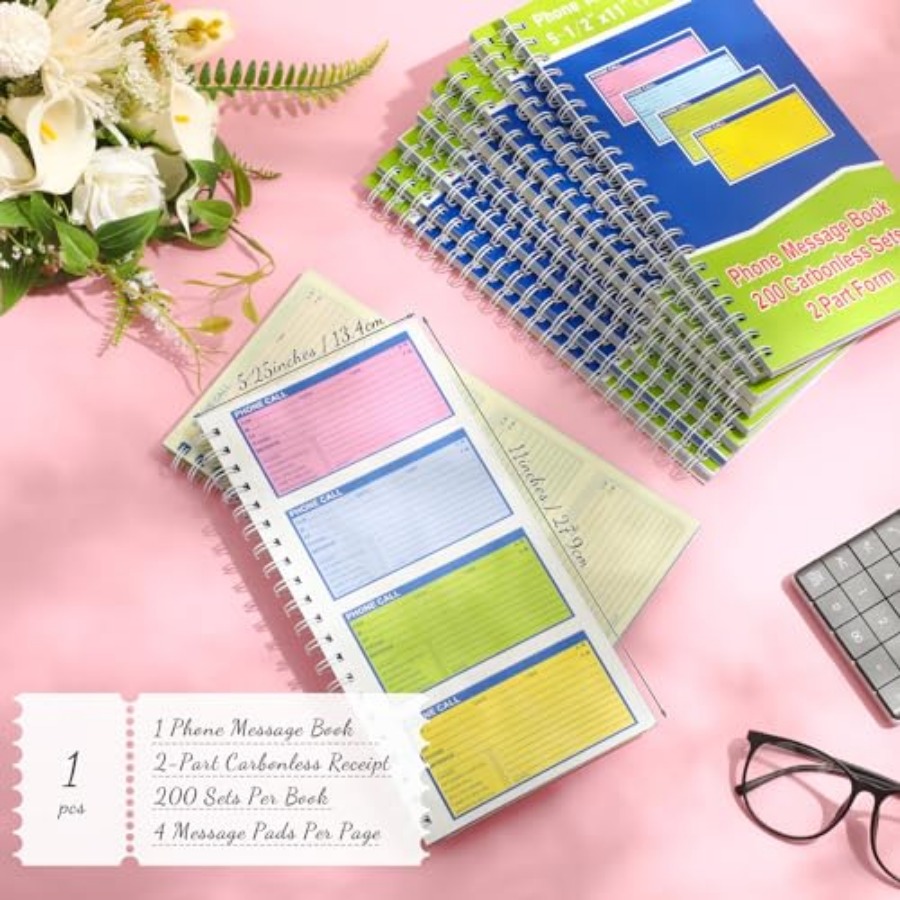 1 Pcs Spiral Bound Phone Messa - đánh giá và giá Carbon Copy Book