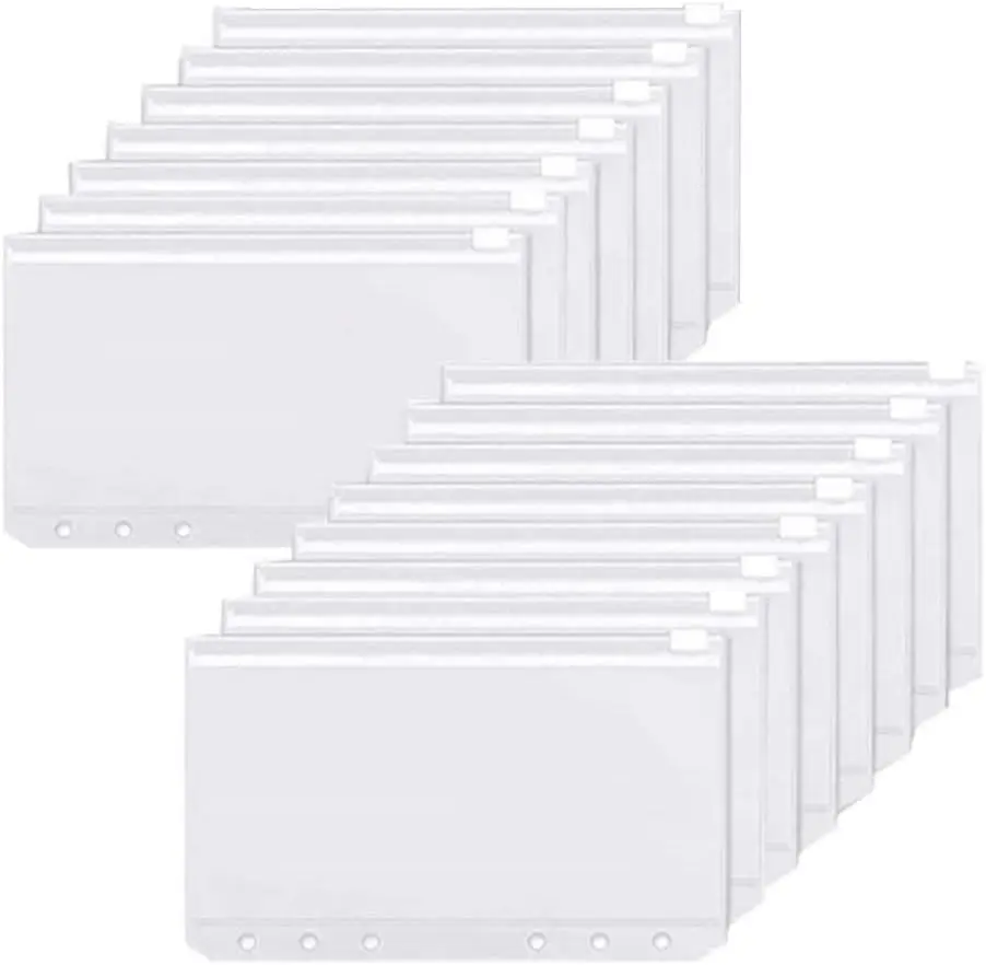 Binder Pockets A6 6-Hole Zippe - đánh giá và giá Planner Weekly Budget