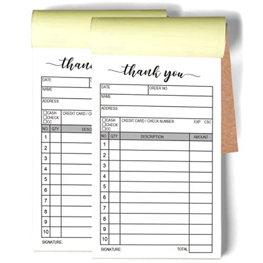 Thank You Receipt Book, 2 Pack - đánh giá và giá Carbon Copy Book