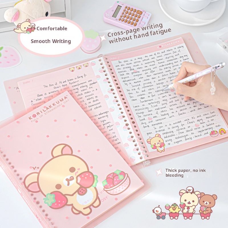 Rosyposy Korilakkuma Strawberr - đánh giá và giá Graph Paper Pad