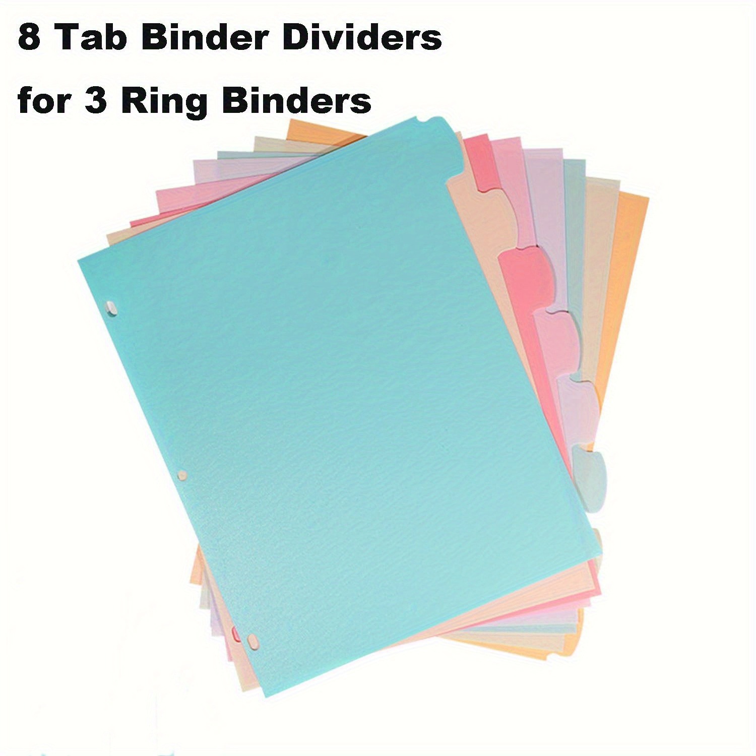8 Tab Binder Dividers for 3 Ri - đánh giá và giá Paper Punch 3 Hole