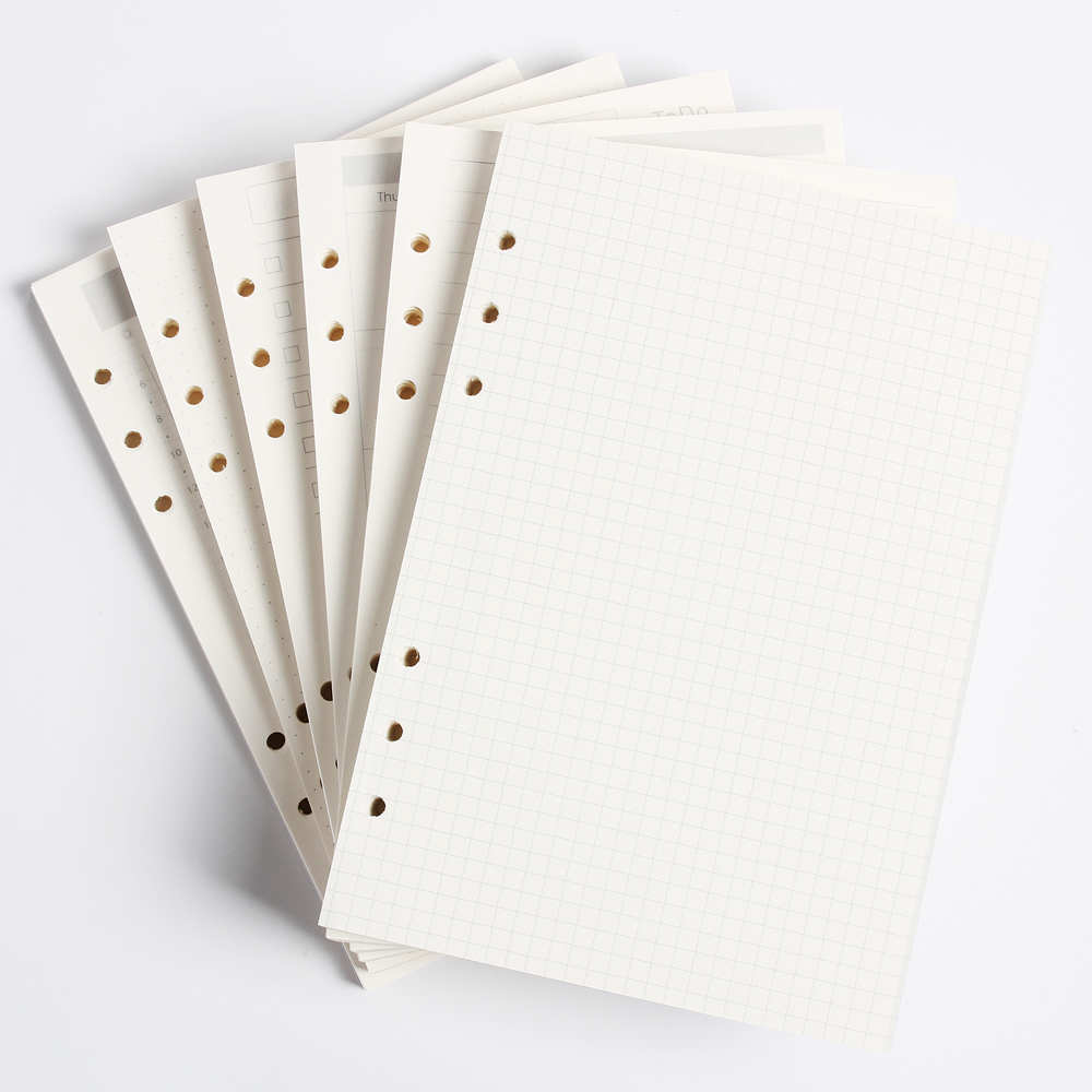 Cổ Điển 6 Lỗ Chất Kết Dính Lap - đánh giá và giá Notebook Dotted A5
