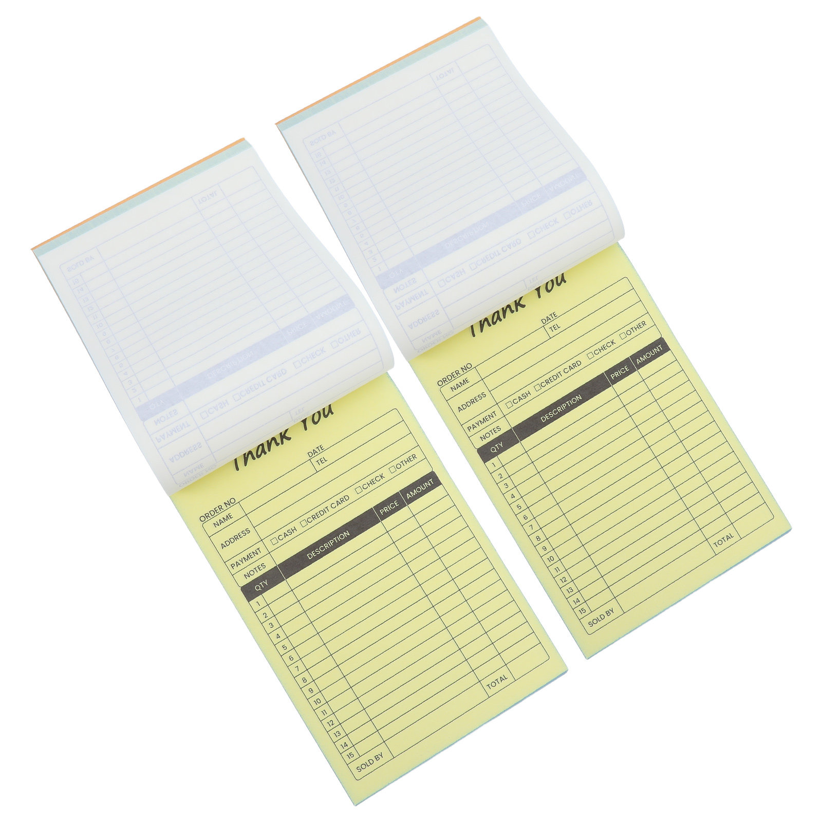2Pcs 2-Part Receipt Book with  - đánh giá và giá Carbon Copy Book