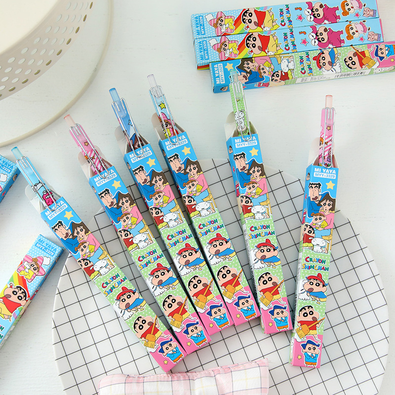6Pcs Cartoon Crayon Shin-Chan  - đánh giá và giá Office Stationery And Supply