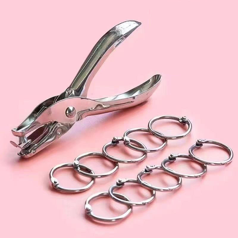 Hand Held Metal Stationery Rou - đánh giá và giá Paper Punch 3 Hole
