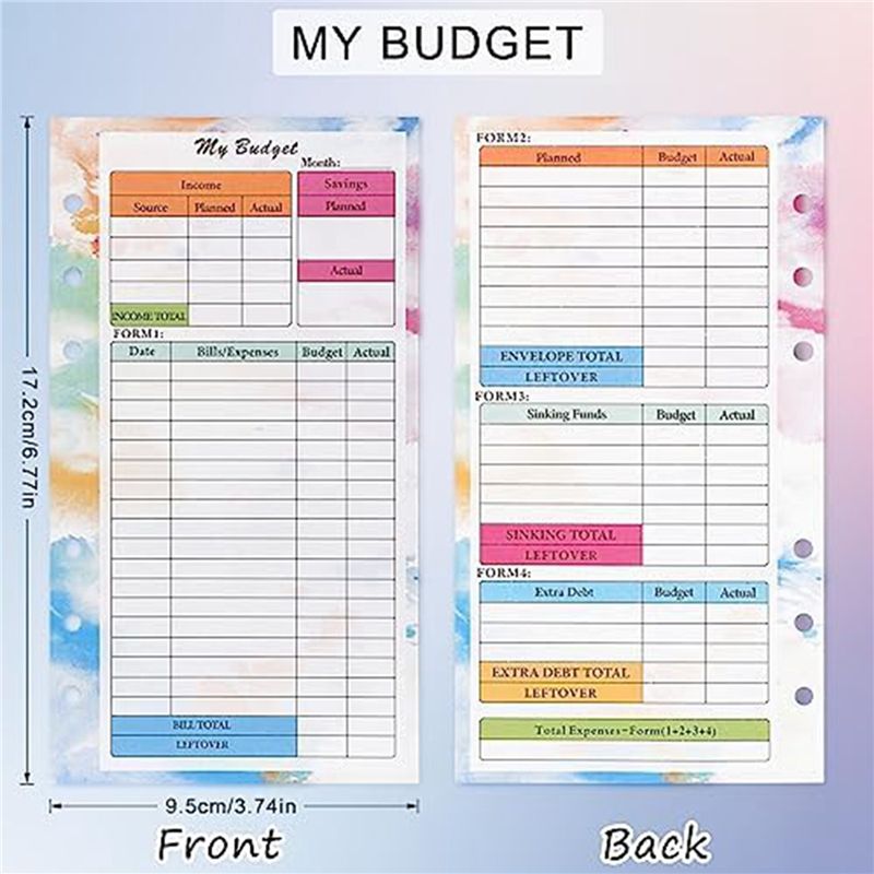 N36R-2 Set A6 Budget Planner R - đánh giá và giá Planner Weekly Budget