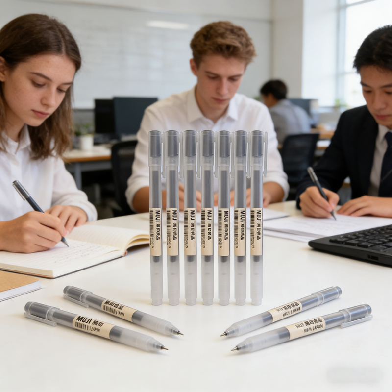 6/8Pcs MUJIs Style Gel Pens, B - đánh giá và giá Muji Stationery Gel Pen