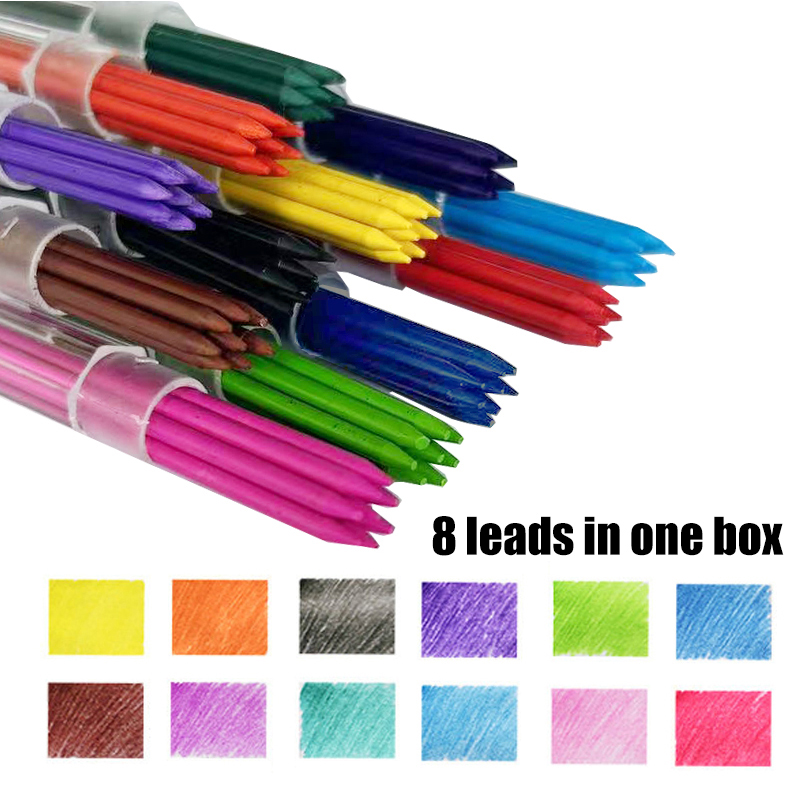 12 Colors 2.0mm HB Replaceable - đánh giá và giá Mechanical Pencil Lead