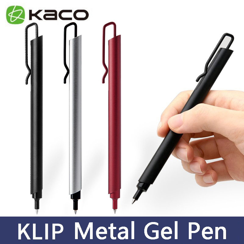 Kaco Metal Gel Pen 0.5MM Black - đánh giá và giá Office Stationery Supply Business