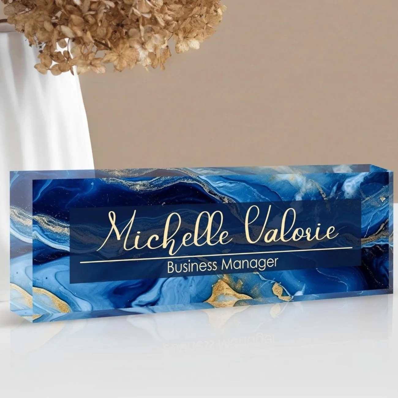 [2D Flat] Customizable Acrylic - đánh giá và giá Desk Name Plate