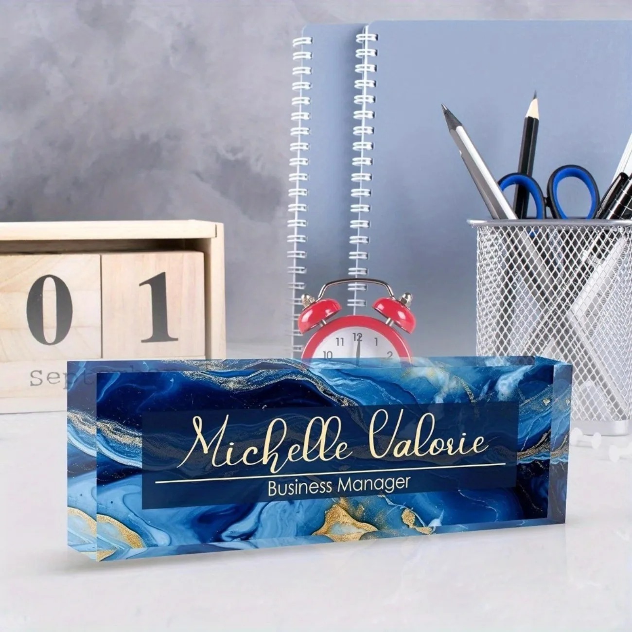 [2D Flat] Customizable Acrylic - đánh giá và giá Desk Name Plate
