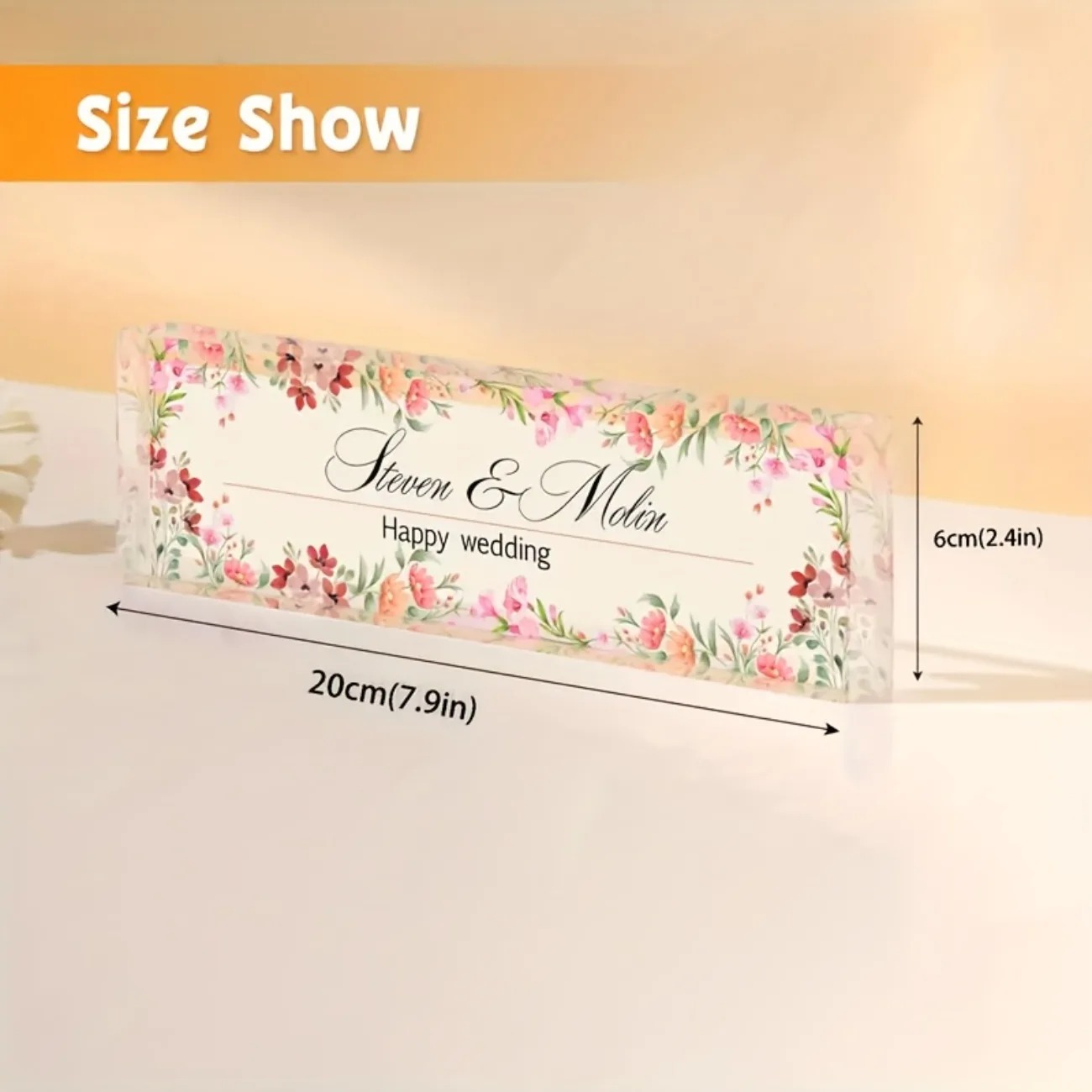 Customizable 2D Acrylic Desk N - đánh giá và giá Desk Name Plate